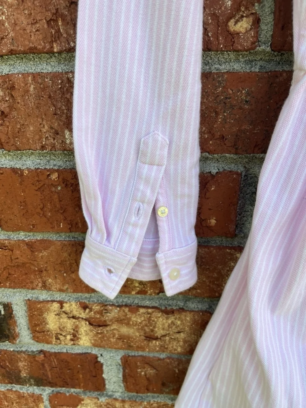 Girls’ Polo Ralph Lauren Drop-Waist Shirt Dress Pink Stripe 6X Good